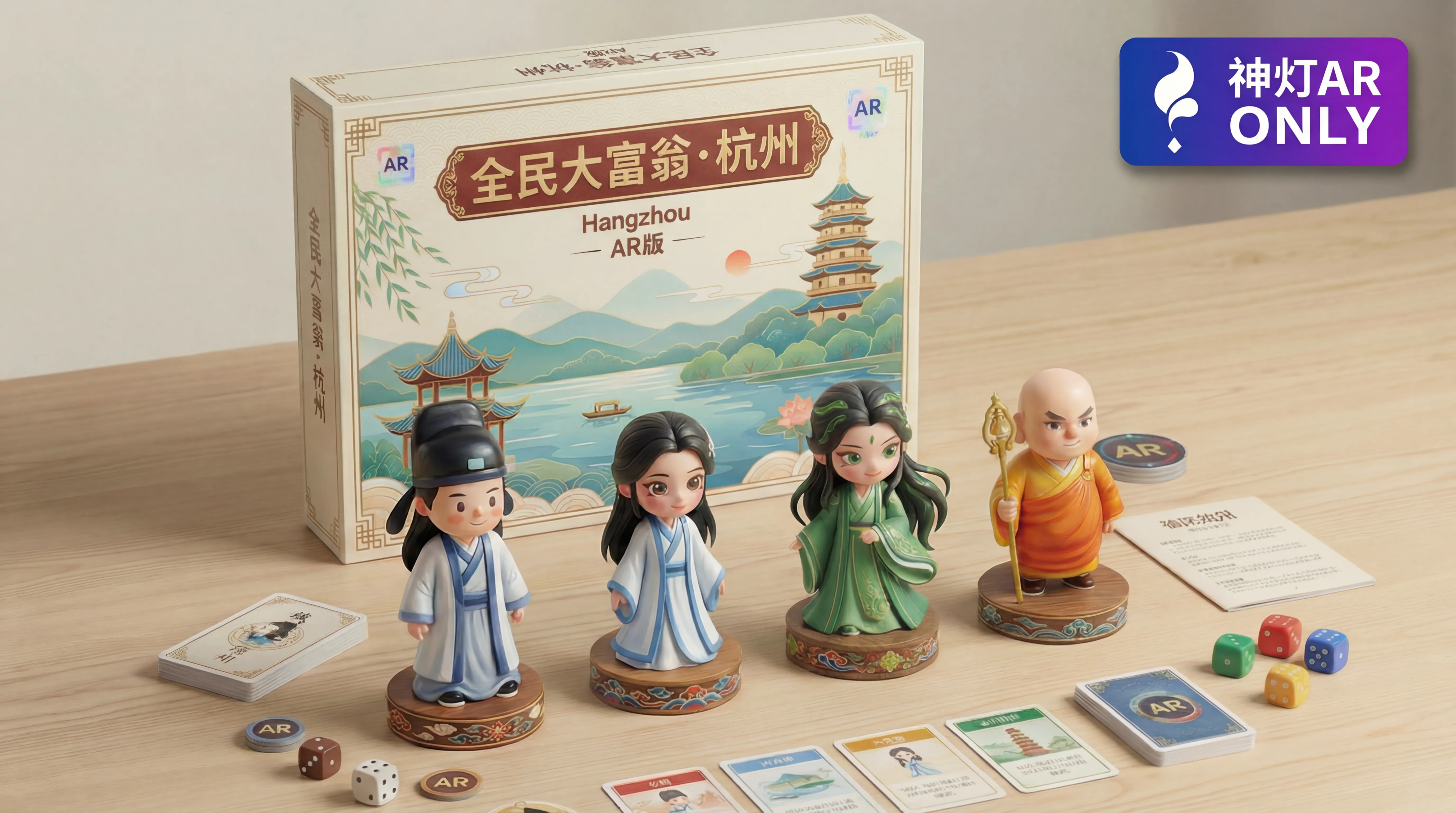 神灯AR 城市大富翁文旅桌游应用展示